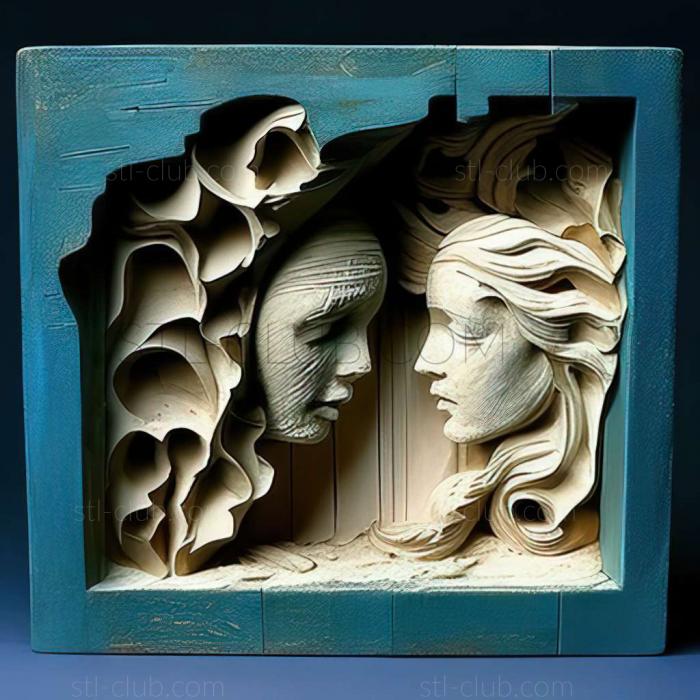 3D model Joseph Cornell American artist (STL)